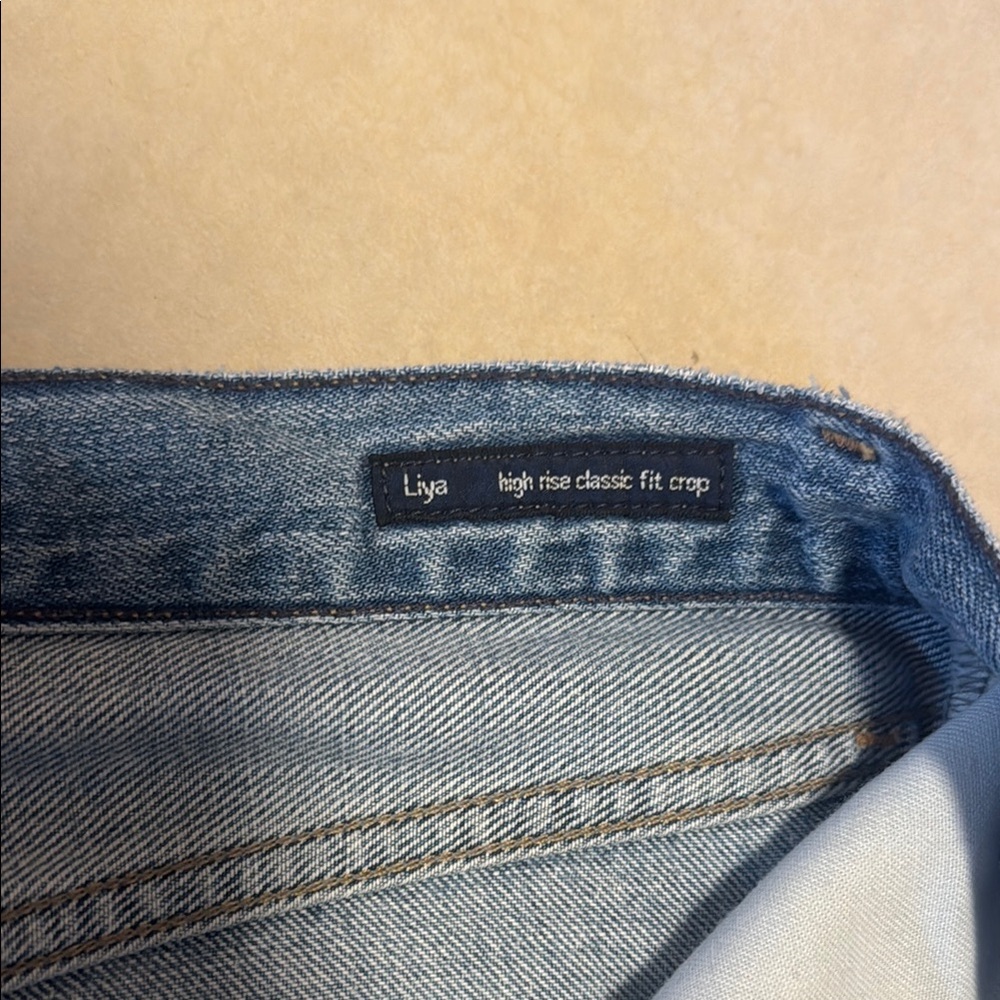 Citizens of Humanity Liya High Rise Classic Fit Crop Blue Jeans Size 27 - Picture 5 of 8